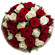 букет из красных и белых роз. США