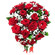букет красных роз и гипсофилы. США