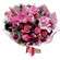 букет из роз и тюльпанов с лилией. США