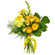 Желтый букет из роз и хризантем. США
